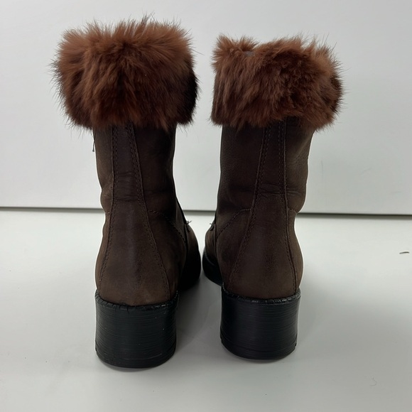 Sorel Women's Block Heel Brown Suede Winter Boots - Picture 6 of 13